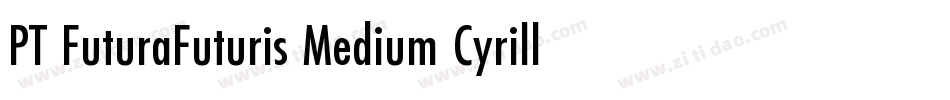 PT FuturaFuturis Medium Cyrillic字体转换
